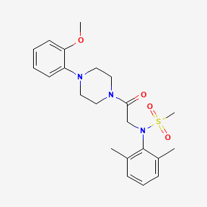 N-(2,6-dimethylphenyl)-N-{2-[4-(2-methoxyphenyl)-1-piperazinyl]-2-oxoethyl}methanesulfonamide