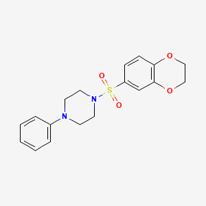 1-(2,3-dihydro-1,4-benzodioxin-6-ylsulfonyl)-4-phenylpiperazine