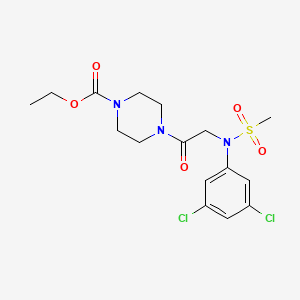 ethyl 4-[N-(3,5-dichlorophenyl)-N-(methylsulfonyl)glycyl]-1-piperazinecarboxylate