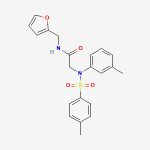 N~1~-(2-furylmethyl)-N~2~-(3-methylphenyl)-N~2~-[(4-methylphenyl)sulfonyl]glycinamide