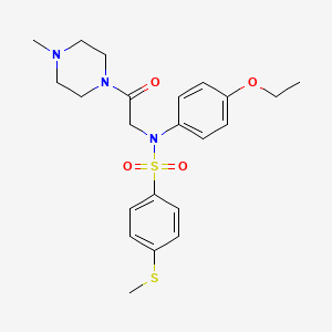 N-(4-ethoxyphenyl)-N-[2-(4-methyl-1-piperazinyl)-2-oxoethyl]-4-(methylthio)benzenesulfonamide