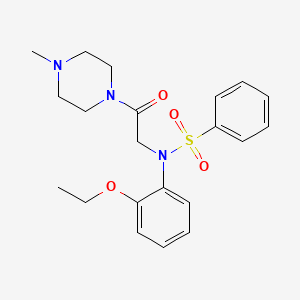 N-(2-ethoxyphenyl)-N-[2-(4-methyl-1-piperazinyl)-2-oxoethyl]benzenesulfonamide