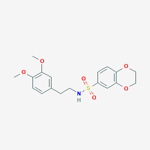 N-[2-(3,4-dimethoxyphenyl)ethyl]-2,3-dihydro-1,4-benzodioxine-6-sulfonamide