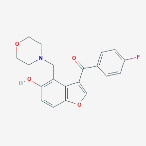 3-(4-FLUOROBENZOYL)-4-[(MORPHOLIN-4-YL)METHYL]-1-BENZOFURAN-5-OL