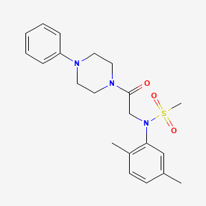 N-(2,5-dimethylphenyl)-N-[2-oxo-2-(4-phenyl-1-piperazinyl)ethyl]methanesulfonamide