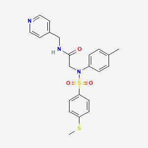 N~2~-(4-methylphenyl)-N~2~-{[4-(methylthio)phenyl]sulfonyl}-N~1~-(4-pyridinylmethyl)glycinamide