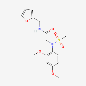 N~2~-(2,4-dimethoxyphenyl)-N~1~-(2-furylmethyl)-N~2~-(methylsulfonyl)glycinamide