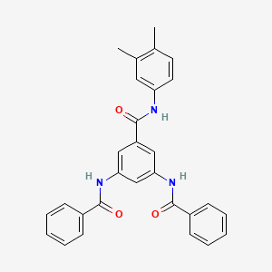 molecular formula C29H25N3O3 B3467698 3,5-bis(benzoylamino)-N-(3,4-dimethylphenyl)benzamide 