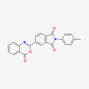 molecular formula C23H14N2O4 B3467716 2-(4-methylphenyl)-5-(4-oxo-4H-3,1-benzoxazin-2-yl)-1H-isoindole-1,3(2H)-dione 