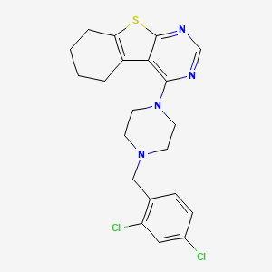 4-[4-(2,4-dichlorobenzyl)-1-piperazinyl]-5,6,7,8-tetrahydro[1]benzothieno[2,3-d]pyrimidine