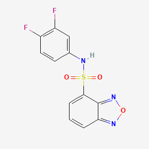 N-(3,4-difluorophenyl)-2,1,3-benzoxadiazole-4-sulfonamide