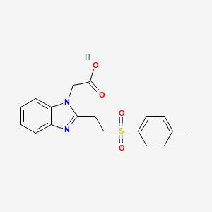 (2-{2-[(4-methylphenyl)sulfonyl]ethyl}-1H-benzimidazol-1-yl)acetic acid