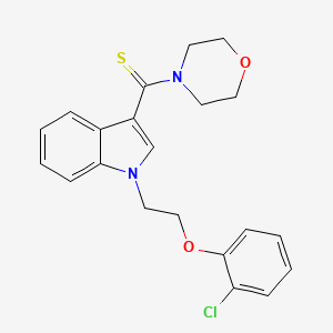 1-[2-(2-chlorophenoxy)ethyl]-3-(4-morpholinylcarbonothioyl)-1H-indole