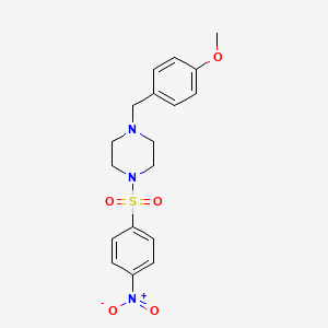 1-(4-methoxybenzyl)-4-[(4-nitrophenyl)sulfonyl]piperazine