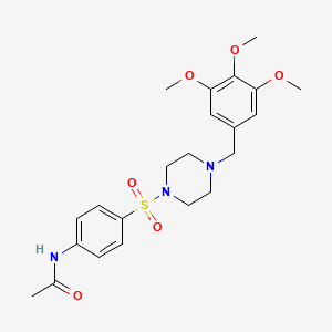 N-(4-{[4-(3,4,5-trimethoxybenzyl)-1-piperazinyl]sulfonyl}phenyl)acetamide