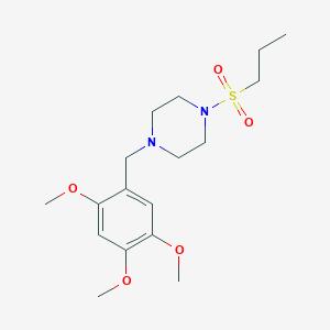 1-(propylsulfonyl)-4-(2,4,5-trimethoxybenzyl)piperazine