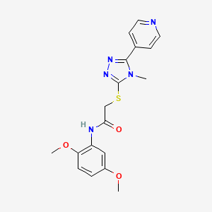 N-(2,5-dimethoxyphenyl)-2-{[4-methyl-5-(4-pyridinyl)-4H-1,2,4-triazol-3-yl]thio}acetamide