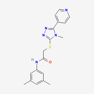 N-(3,5-dimethylphenyl)-2-{[4-methyl-5-(4-pyridinyl)-4H-1,2,4-triazol-3-yl]thio}acetamide