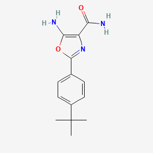 5-amino-2-(4-tert-butylphenyl)-1,3-oxazole-4-carboxamide