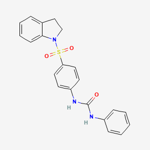 molecular formula C21H19N3O3S B3468035 N-[4-(2,3-dihydro-1H-indol-1-ylsulfonyl)phenyl]-N'-phenylurea 