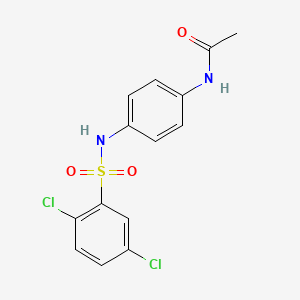 N-(4-{[(2,5-dichlorophenyl)sulfonyl]amino}phenyl)acetamide