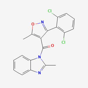 1-{[3-(2,6-dichlorophenyl)-5-methyl-4-isoxazolyl]carbonyl}-2-methyl-1H-benzimidazole