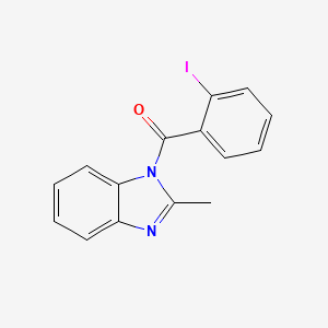 molecular formula C15H11IN2O B3468097 1-(2-iodobenzoyl)-2-methyl-1H-benzimidazole 