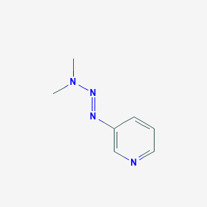 molecular formula C7H10N4 B034681 3,3-二甲基-1-(3-吡啶基)三嗪 CAS No. 19992-69-9
