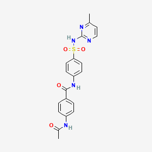 molecular formula C20H19N5O4S B3468114 4-(acetylamino)-N-(4-{[(4-methyl-2-pyrimidinyl)amino]sulfonyl}phenyl)benzamide 