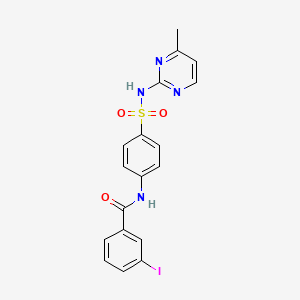 molecular formula C18H15IN4O3S B3468122 3-iodo-N-(4-{[(4-methyl-2-pyrimidinyl)amino]sulfonyl}phenyl)benzamide 