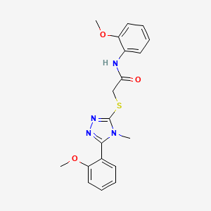 N-(2-methoxyphenyl)-2-{[5-(2-methoxyphenyl)-4-methyl-4H-1,2,4-triazol-3-yl]thio}acetamide