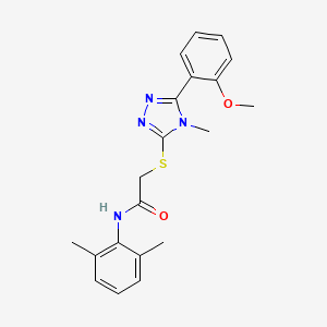 molecular formula C20H22N4O2S B3468158 N-(2,6-dimethylphenyl)-2-{[5-(2-methoxyphenyl)-4-methyl-4H-1,2,4-triazol-3-yl]thio}acetamide 