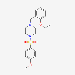 molecular formula C20H26N2O4S B3468176 1-(2-ethoxybenzyl)-4-[(4-methoxyphenyl)sulfonyl]piperazine 