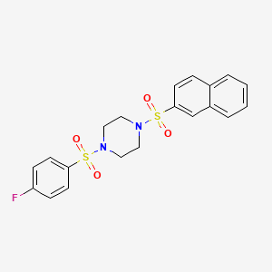 1-[(4-fluorophenyl)sulfonyl]-4-(2-naphthylsulfonyl)piperazine