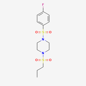 1-[(4-fluorophenyl)sulfonyl]-4-(propylsulfonyl)piperazine