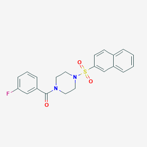 1-(3-fluorobenzoyl)-4-(2-naphthylsulfonyl)piperazine