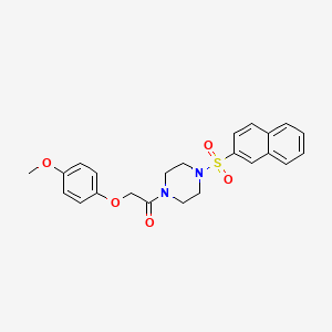 1-[(4-methoxyphenoxy)acetyl]-4-(2-naphthylsulfonyl)piperazine