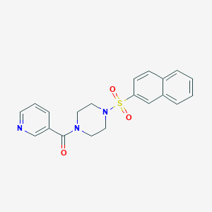 1-(2-naphthylsulfonyl)-4-(3-pyridinylcarbonyl)piperazine