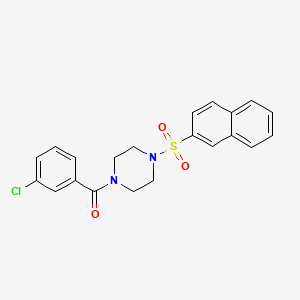 1-(3-chlorobenzoyl)-4-(2-naphthylsulfonyl)piperazine