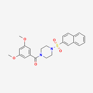 1-(3,5-dimethoxybenzoyl)-4-(2-naphthylsulfonyl)piperazine