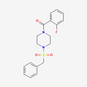 1-(benzylsulfonyl)-4-(2-fluorobenzoyl)piperazine