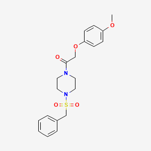 1-(benzylsulfonyl)-4-[(4-methoxyphenoxy)acetyl]piperazine