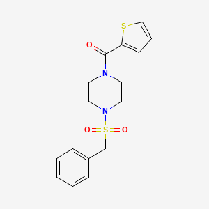 molecular formula C16H18N2O3S2 B3468344 1-(benzylsulfonyl)-4-(2-thienylcarbonyl)piperazine 