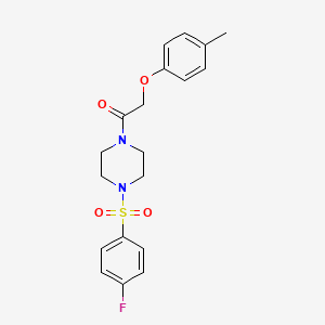 1-[(4-fluorophenyl)sulfonyl]-4-[(4-methylphenoxy)acetyl]piperazine