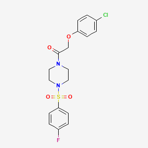 1-[(4-chlorophenoxy)acetyl]-4-[(4-fluorophenyl)sulfonyl]piperazine