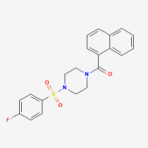 1-[(4-fluorophenyl)sulfonyl]-4-(1-naphthoyl)piperazine