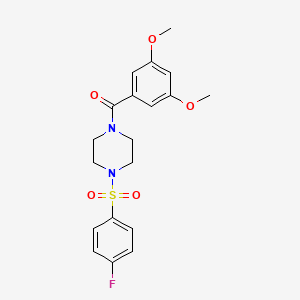 1-(3,5-dimethoxybenzoyl)-4-[(4-fluorophenyl)sulfonyl]piperazine