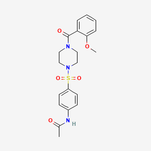 N-(4-{[4-(2-methoxybenzoyl)-1-piperazinyl]sulfonyl}phenyl)acetamide