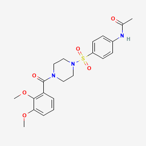 N-(4-{[4-(2,3-dimethoxybenzoyl)-1-piperazinyl]sulfonyl}phenyl)acetamide