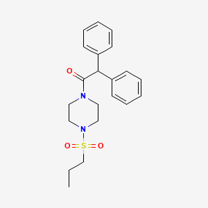 molecular formula C21H26N2O3S B3468442 1-(diphenylacetyl)-4-(propylsulfonyl)piperazine 